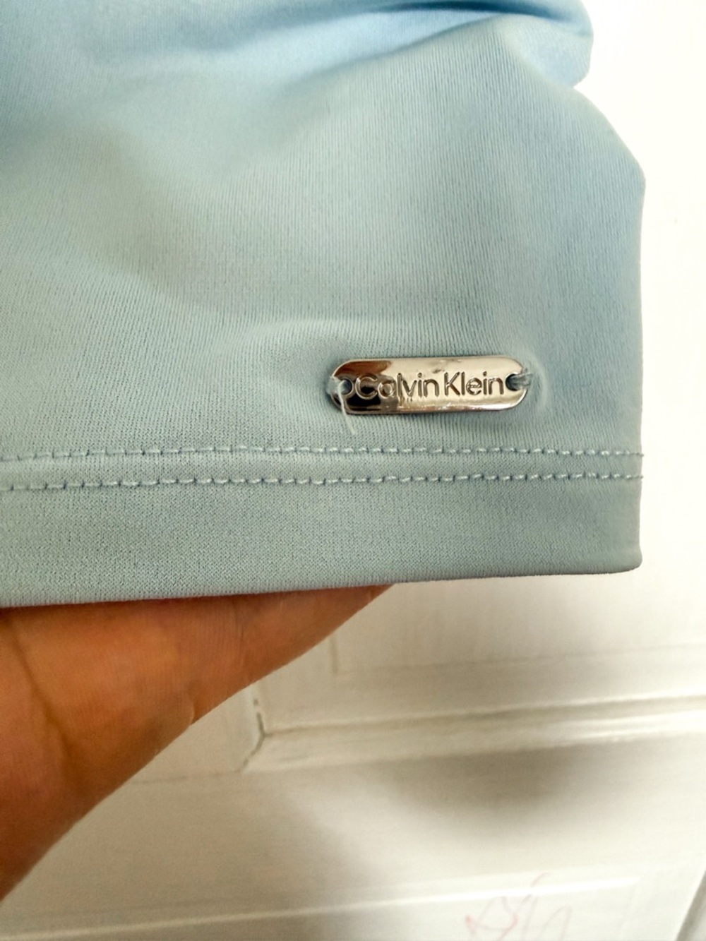 Calvin Klein Flutter Sleeve Square Neck Top - Picture 4 of 7